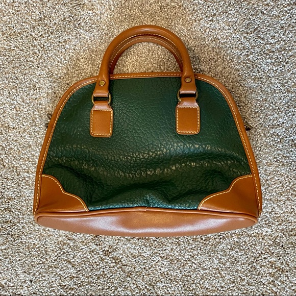 Esprit vintage leather purse with green and tan - Picture 2 of 4